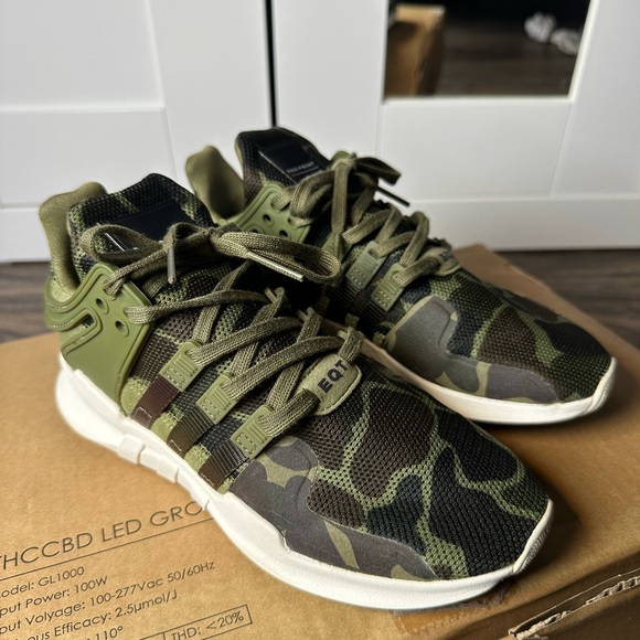 Adidas EQT Support ADV Olive Green Camo Camouflage - Picture 1 of 7